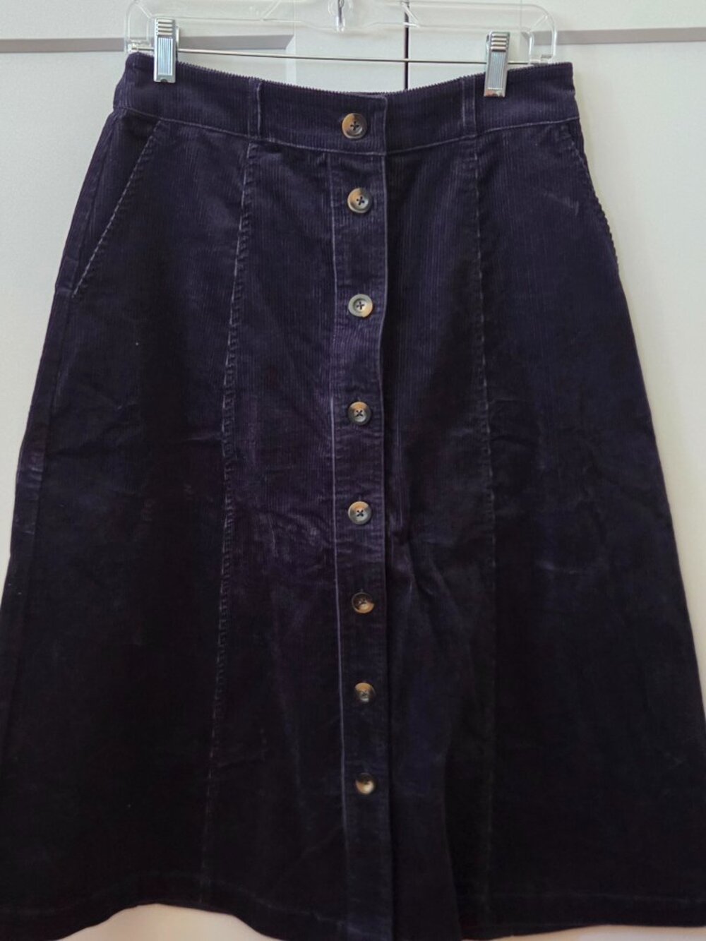 Boden Navy Blue Cordoroy Skirt